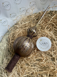 Vianočné lúče hnedá - špice